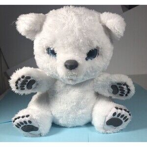 FurReal Friends Pets Polar Bear Sniffling Sawyer 2016 Hasbro Plush -See Video